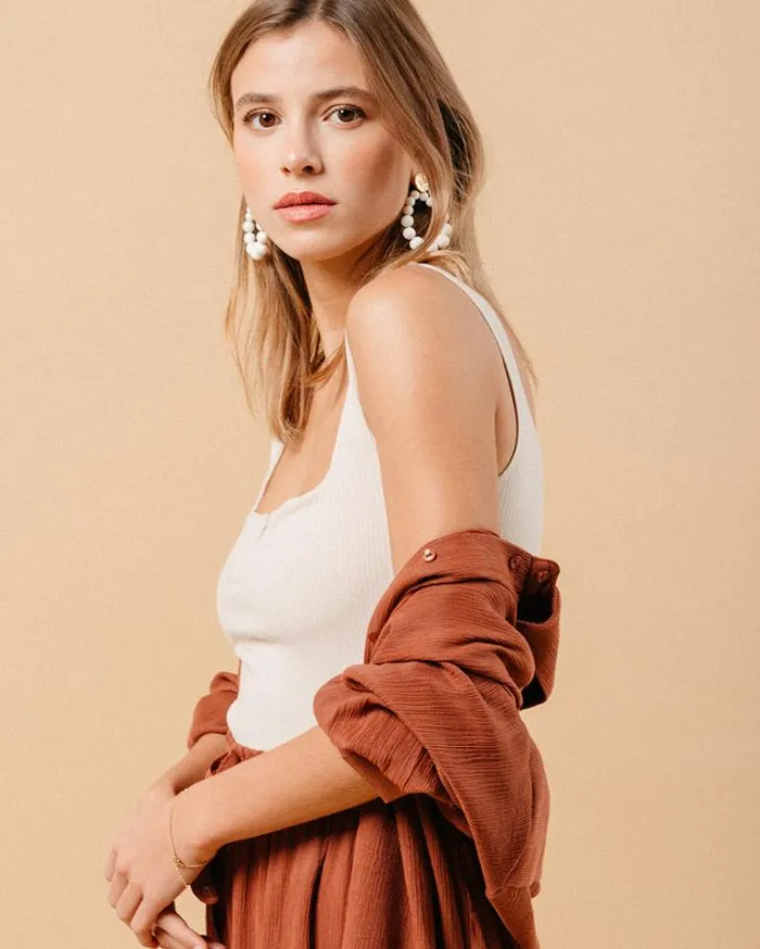 Grace and Mila Tank Tops TSHIRT BEIGE MARCEL 8211 Shop