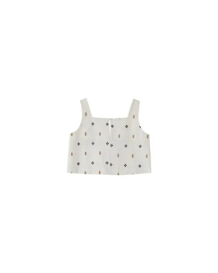 Grace and Mila Tank Tops WOVEN TOP CAMEL MIA 8211 Shop