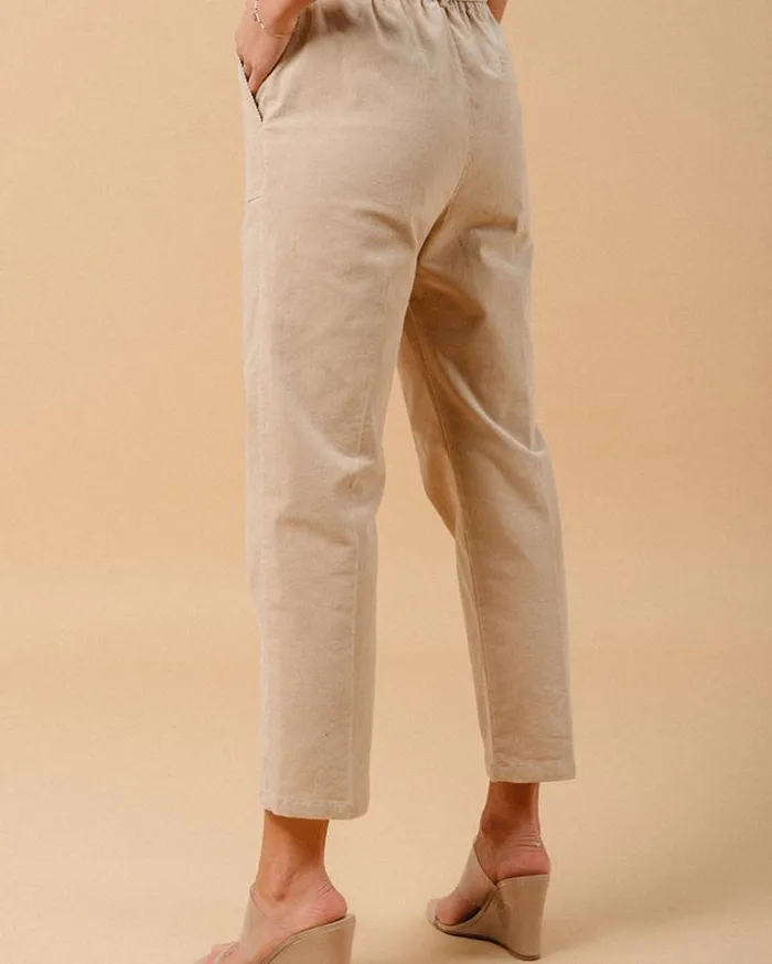 Grace and Mila Velvet Trousers TROUSERS BEIGE MANDALA 8211 Shop