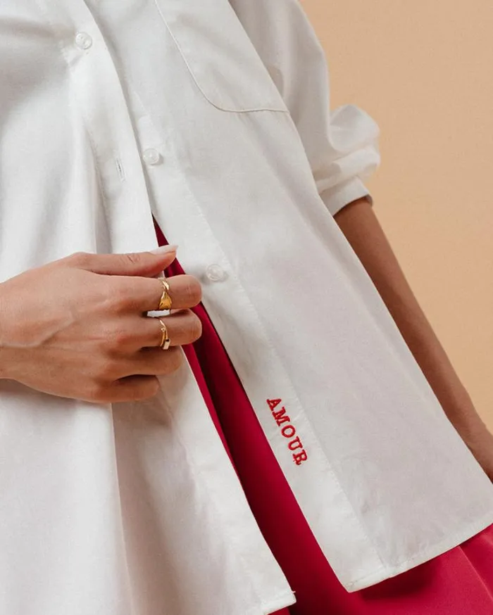 Grace and Mila White Shirts SHIRT ECRU MAUPASSANT 8211 Shop