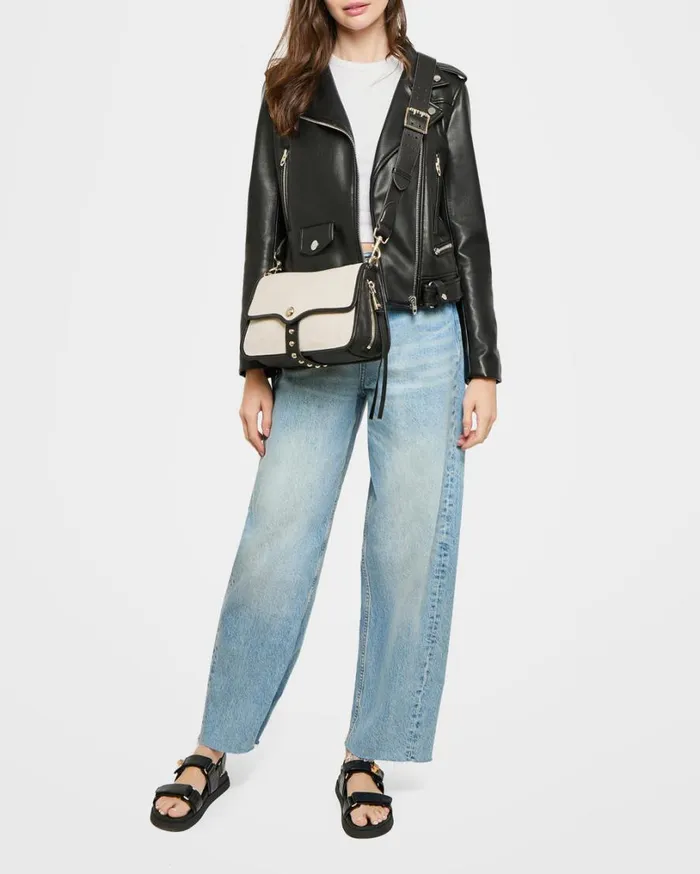 Great Escape Crossbody Canvas Black Women Aimee Kestenberg Crossbody Bags