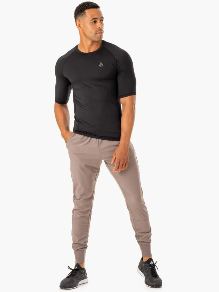 Gym Pants Mens Ryderwear Division Woven Joggers Taupe