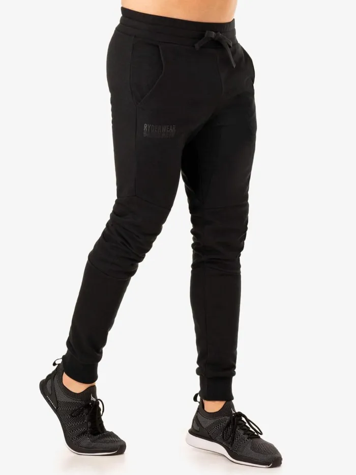 Gym Pants Mens Ryderwear Limitless Track Pant Black