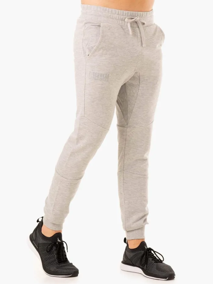 Gym Pants Mens Ryderwear Limitless Track Pant Grey Marl