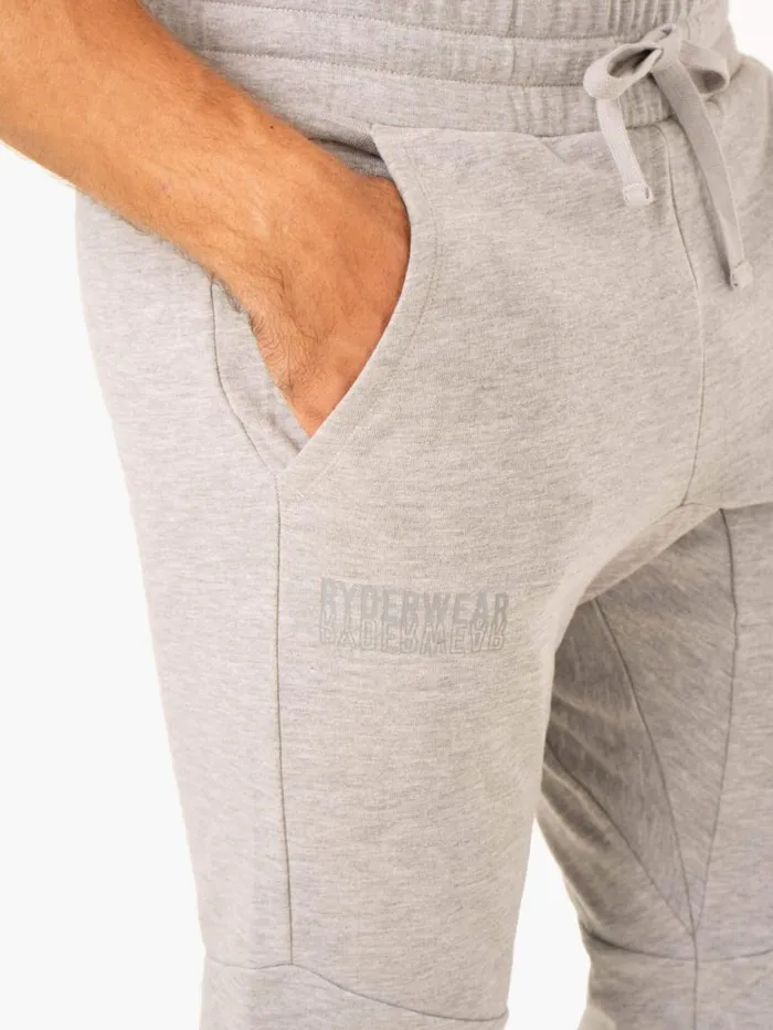Gym Pants Mens Ryderwear Limitless Track Pant Grey Marl