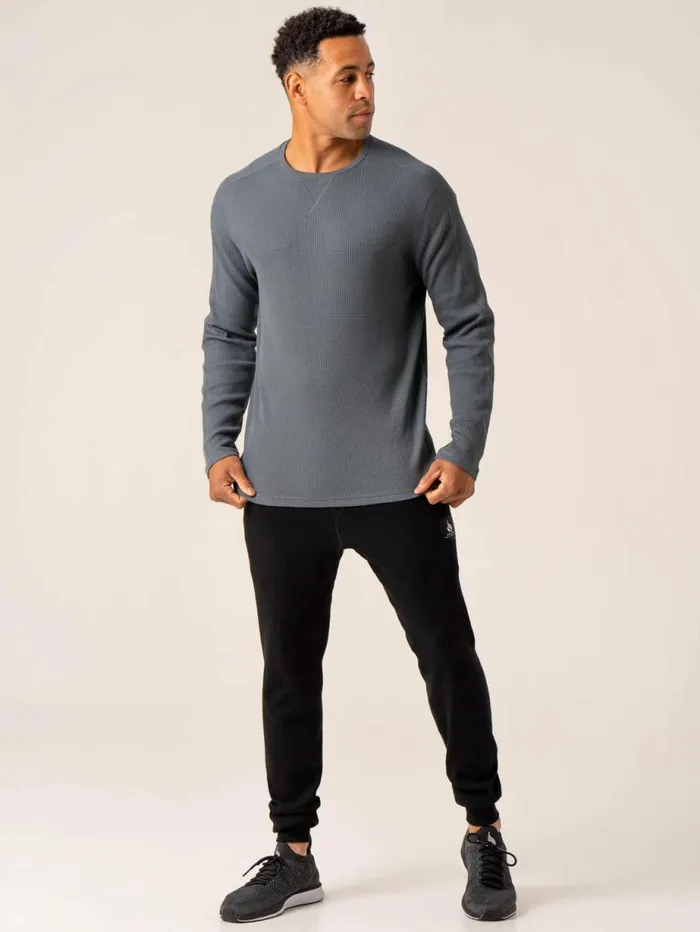 Gym Pants Mens Ryderwear Men039s Waffle Lounge Pants Black