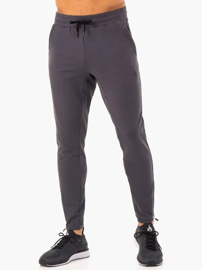 Gym Pants Mens Ryderwear Optimal Gym Track Pant Charcoal