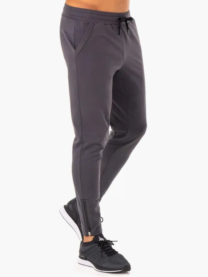 Gym Pants Mens Ryderwear Optimal Gym Track Pant Charcoal