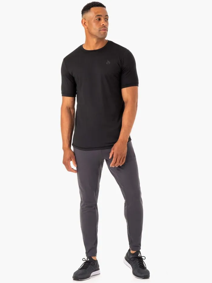 Gym Pants Mens Ryderwear Optimal Gym Track Pant Charcoal
