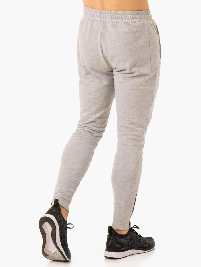 Gym Pants Mens Ryderwear Pursuit Track Pants Light Grey Marl