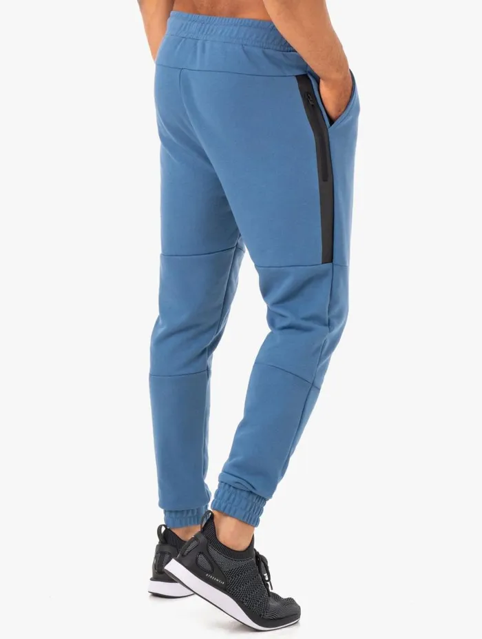 Gym Pants Mens Ryderwear Restore Fleece Track Pant Blue