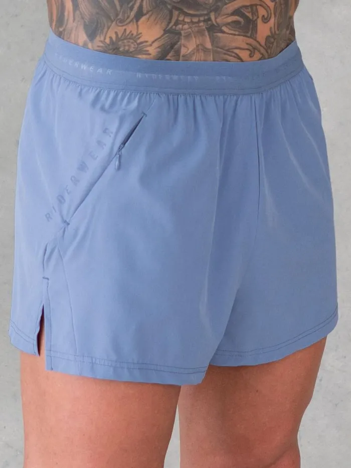 Gym Shorts Mens Ryderwear 3034 Training Shorts Denim Blue
