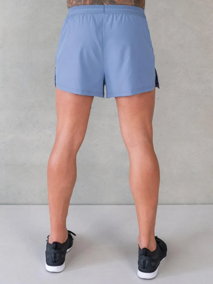 Gym Shorts Mens Ryderwear 3034 Training Shorts Denim Blue