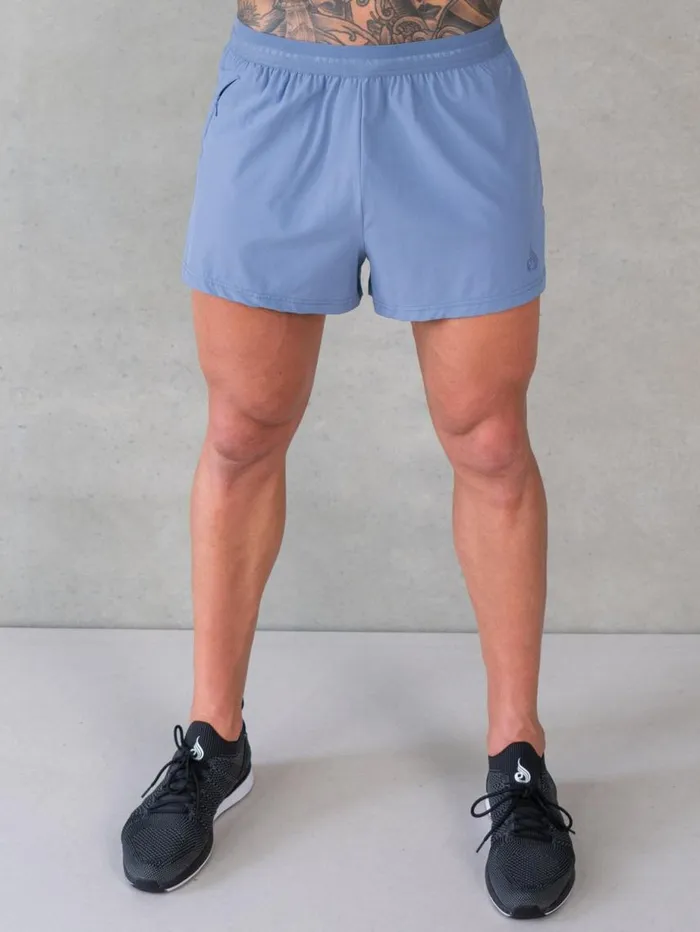 Gym Shorts Mens Ryderwear 3034 Training Shorts Denim Blue