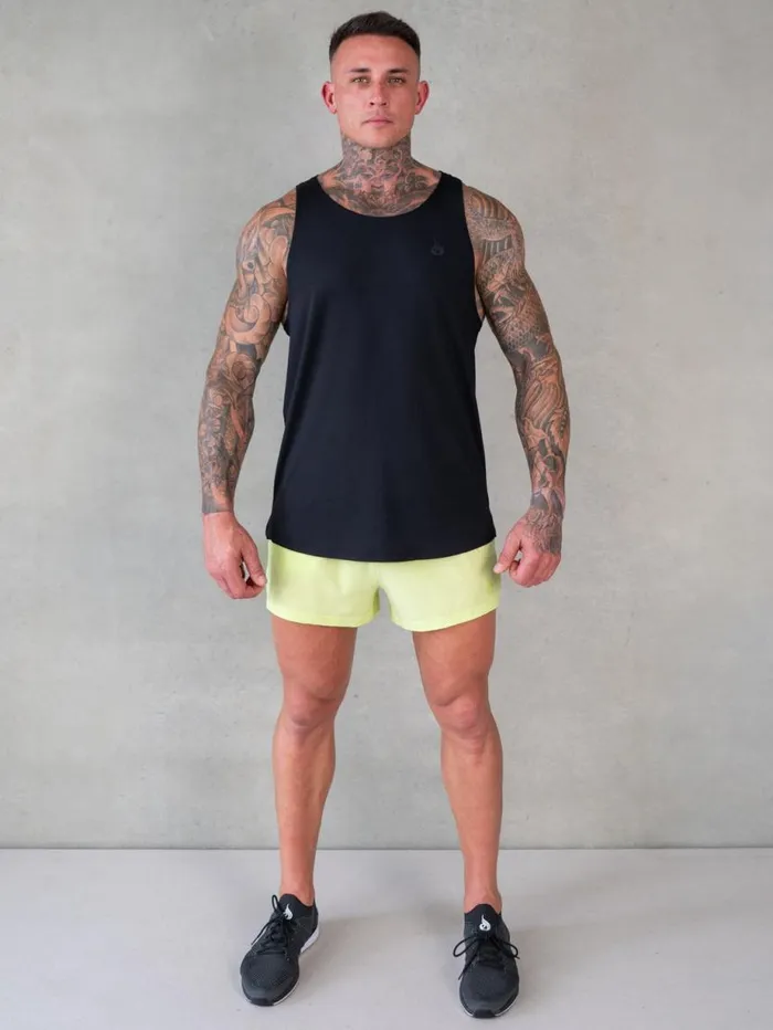 Gym Shorts Mens Ryderwear 3034 Training Shorts Lime