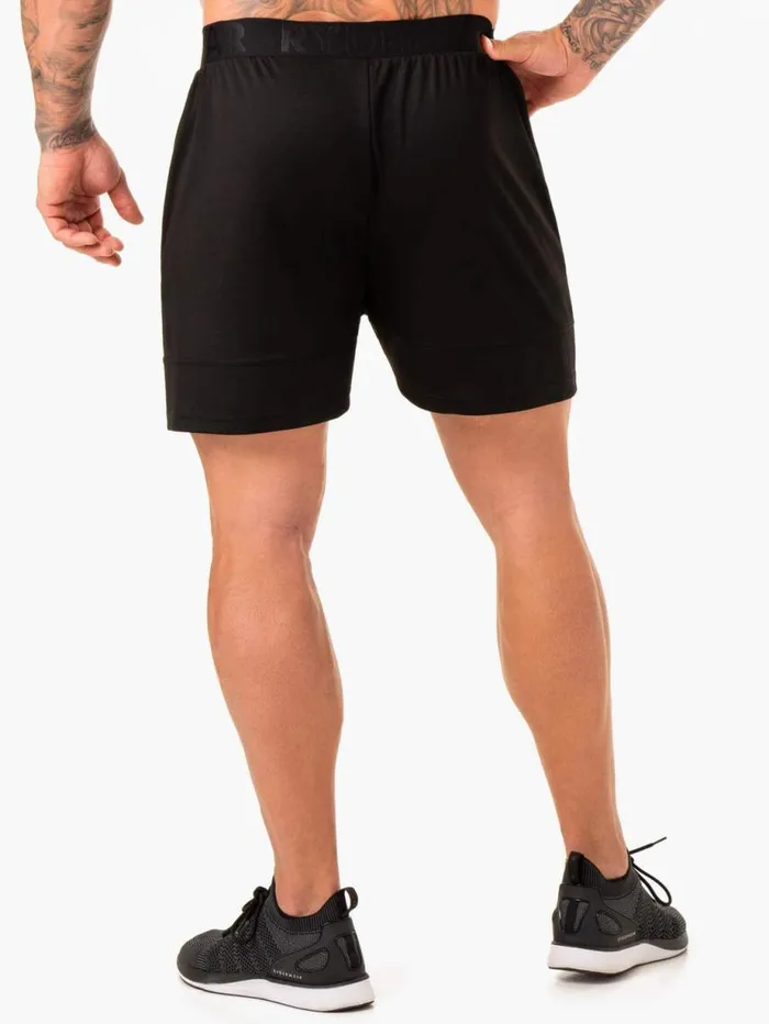 Gym Shorts Mens Ryderwear Action Mesh Short Black