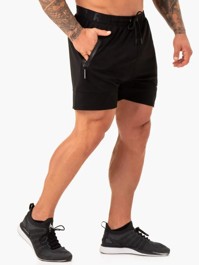 Gym Shorts Mens Ryderwear Action Mesh Short Black
