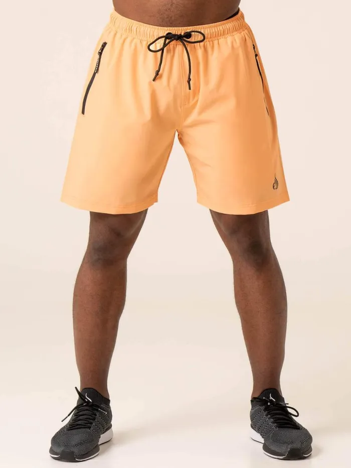 Gym Shorts Mens Ryderwear Adapt Training Short Orange Sherbet