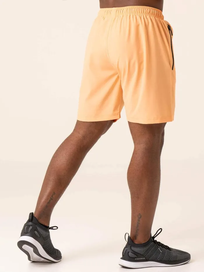 Gym Shorts Mens Ryderwear Adapt Training Short Orange Sherbet