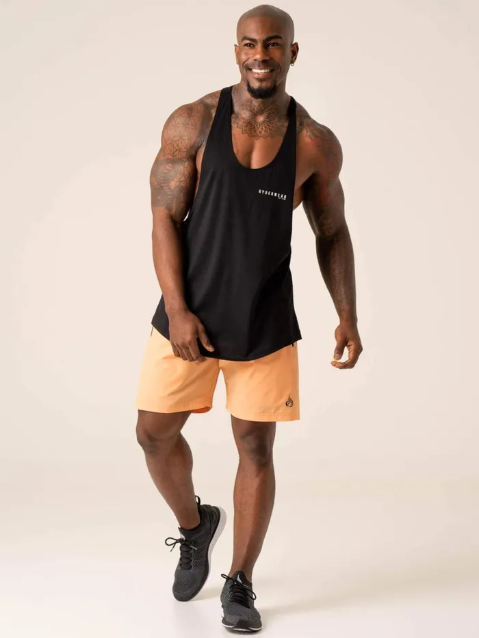 Gym Shorts Mens Ryderwear Adapt Training Short Orange Sherbet