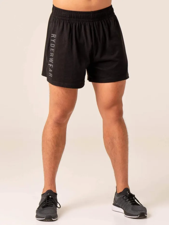 Gym Shorts Mens Ryderwear Advance Arnie Short Black