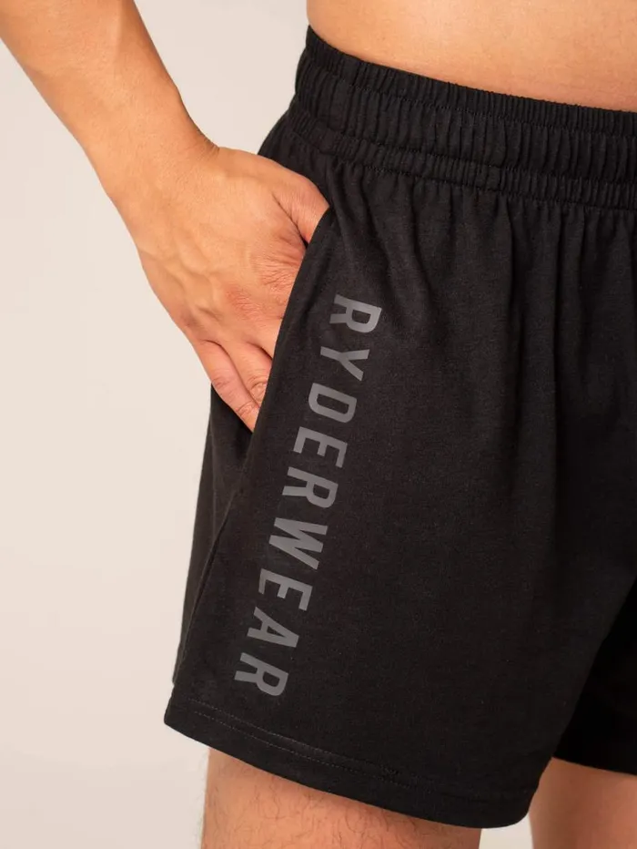 Gym Shorts Mens Ryderwear Advance Arnie Short Black