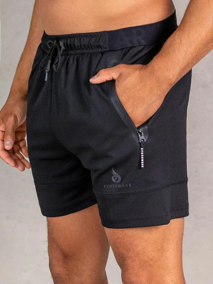 Gym Shorts Mens Ryderwear Advance Mesh Short Black