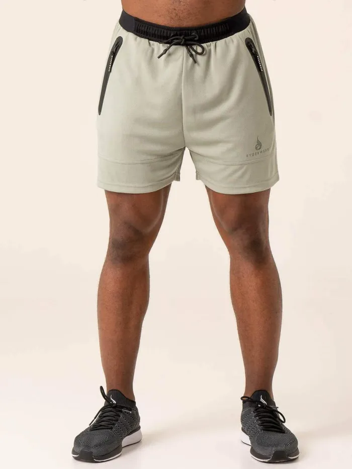 Gym Shorts Mens Ryderwear Advance Mesh Short Sage