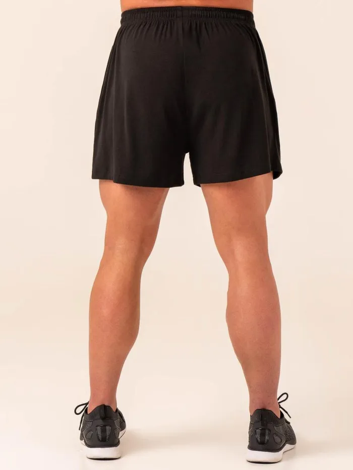 Gym Shorts Mens Ryderwear Arnie Shorts Black