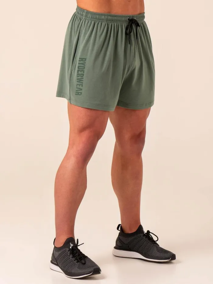Gym Shorts Mens Ryderwear Arnie Shorts Fern Green