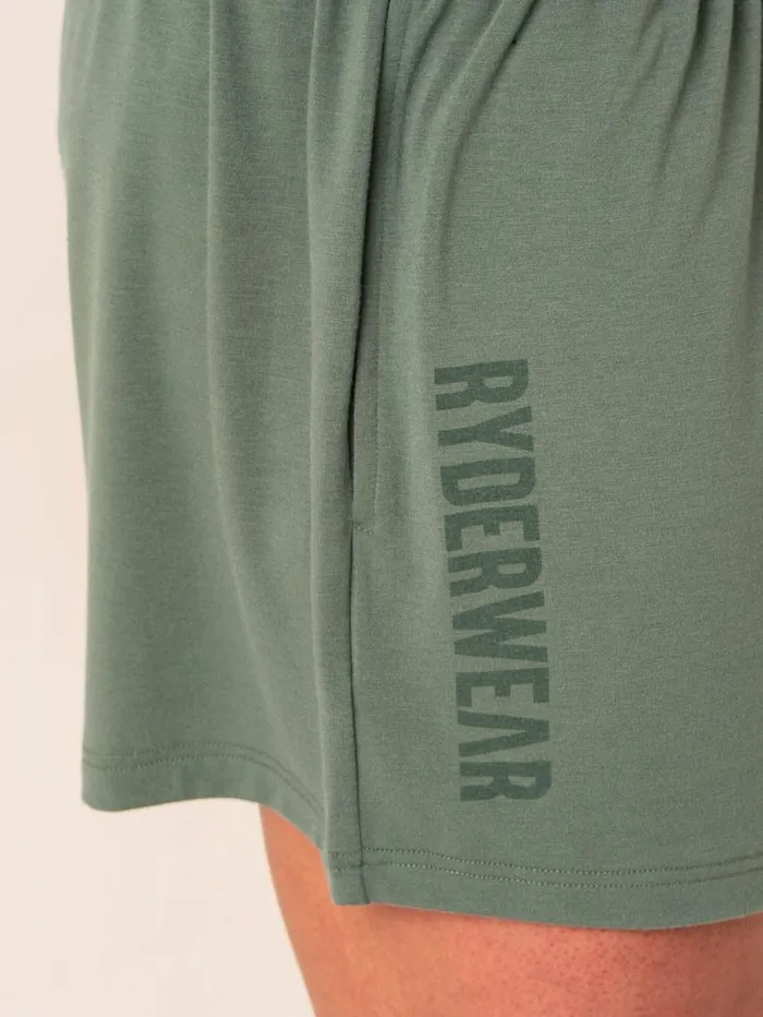 Gym Shorts Mens Ryderwear Arnie Shorts Fern Green
