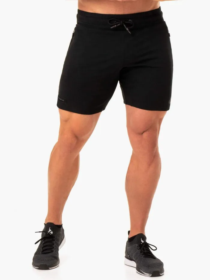 Gym Shorts Mens Ryderwear Endurance Track Shorts Black