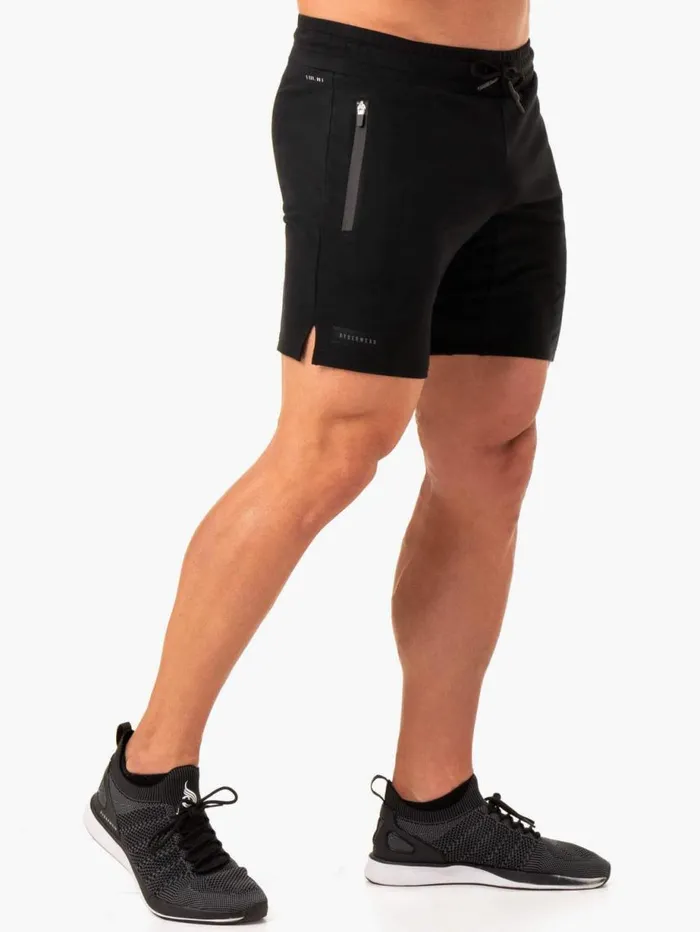 Gym Shorts Mens Ryderwear Endurance Track Shorts Black