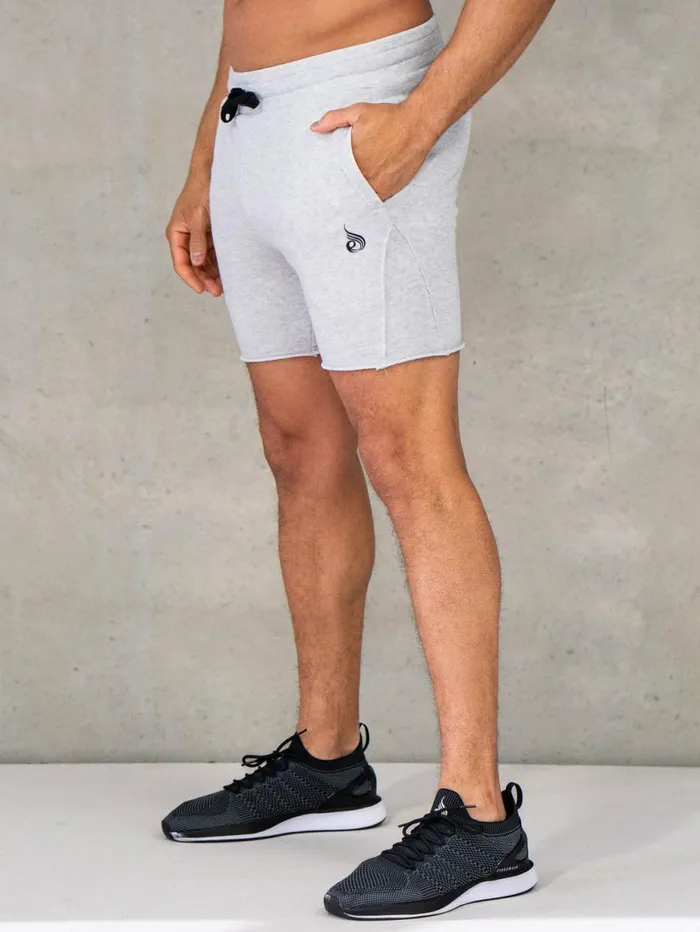 Gym Shorts Mens Ryderwear Force 6034 Track Short Chalk Grey Marl