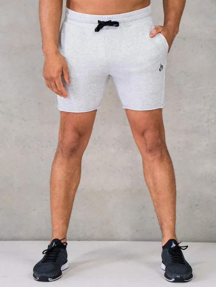 Gym Shorts Mens Ryderwear Force 6034 Track Short Chalk Grey Marl