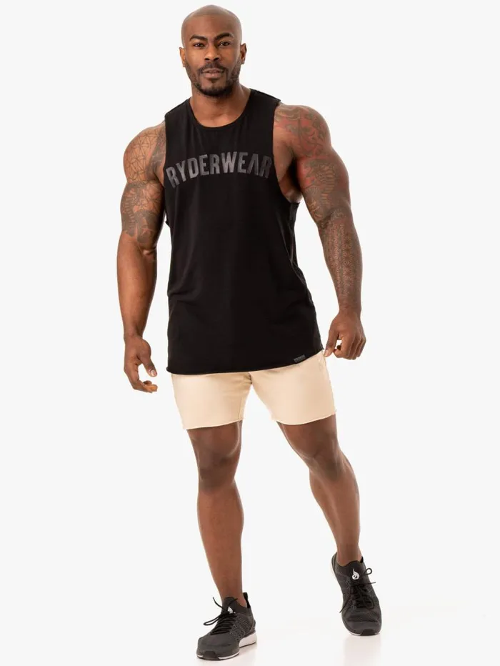 Gym Shorts Mens Ryderwear Force 6034 Track Short Sand