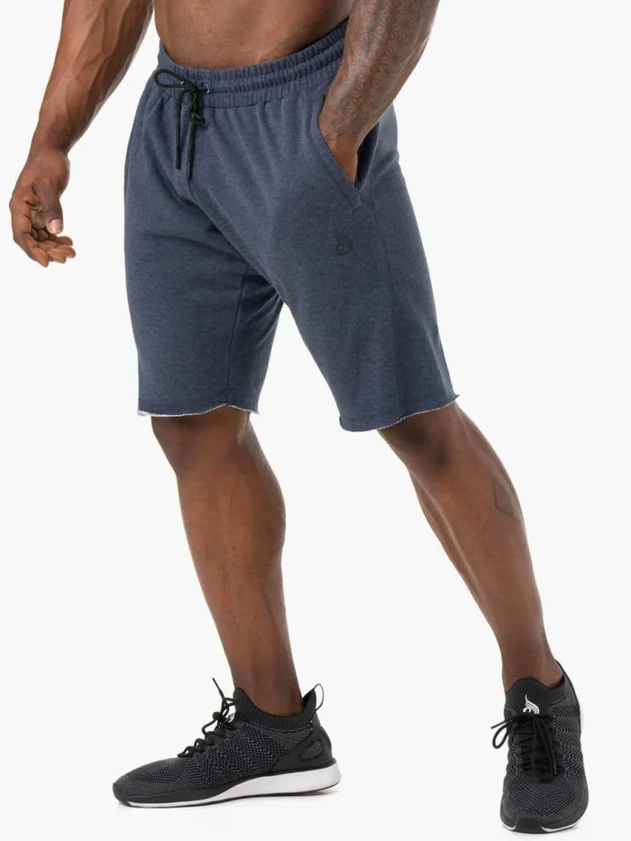 Gym Shorts Mens Ryderwear Iron Track Shorts Navy Marl