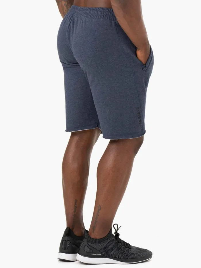 Gym Shorts Mens Ryderwear Iron Track Shorts Navy Marl