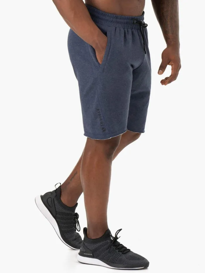 Gym Shorts Mens Ryderwear Iron Track Shorts Navy Marl