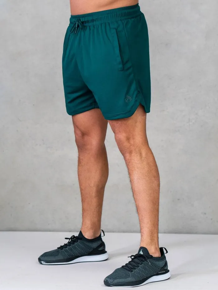 Gym Shorts Mens Ryderwear Legacy Mesh Training Shorts Emerald