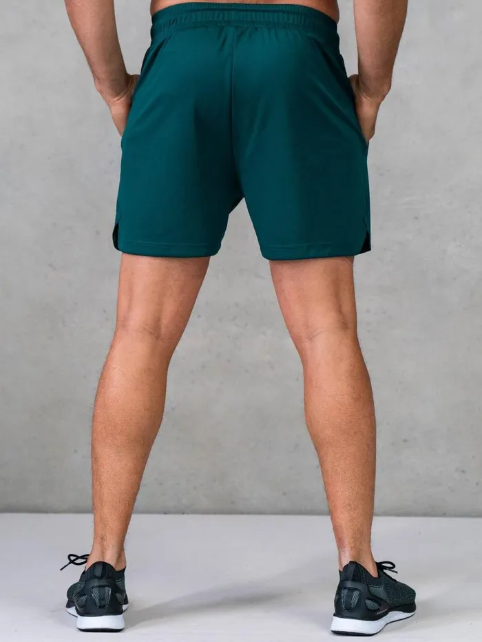 Gym Shorts Mens Ryderwear Legacy Mesh Training Shorts Emerald