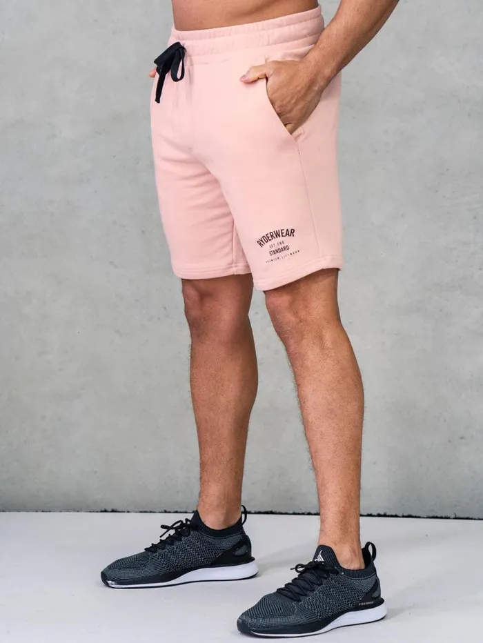 Gym Shorts Mens Ryderwear Legacy Track Shorts Faded Pink