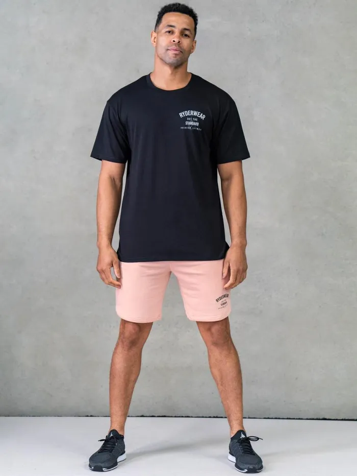 Gym Shorts Mens Ryderwear Legacy Track Shorts Faded Pink