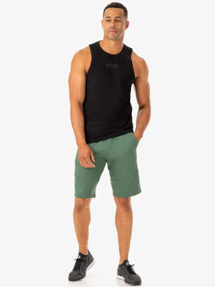 Gym Shorts Mens Ryderwear Limitless Track Short Forest Green