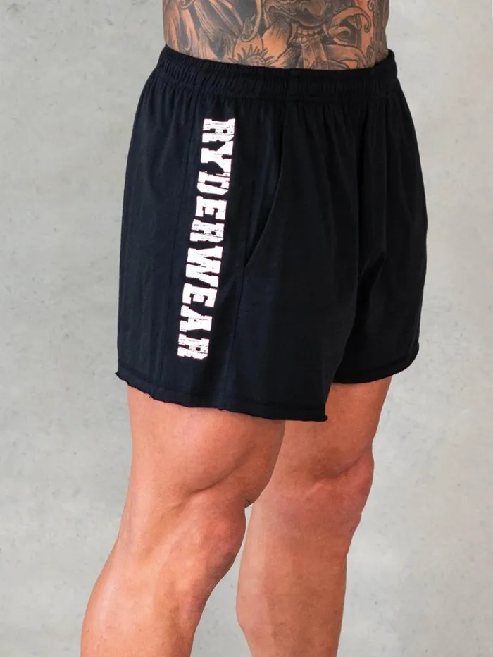 Gym Shorts Mens Ryderwear Octane Arnie Shorts Faded Black