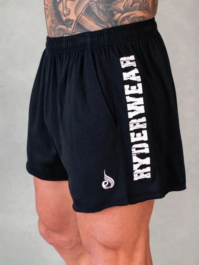 Gym Shorts Mens Ryderwear Octane Arnie Shorts Faded Black