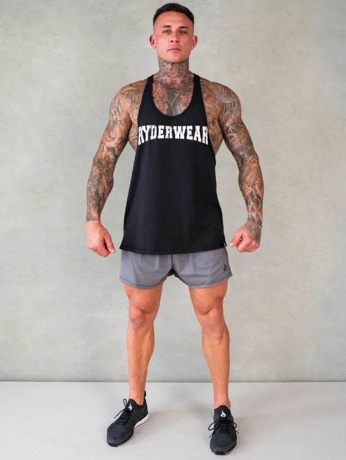 Gym Shorts Mens Ryderwear Octane Arnie Shorts Steel Grey