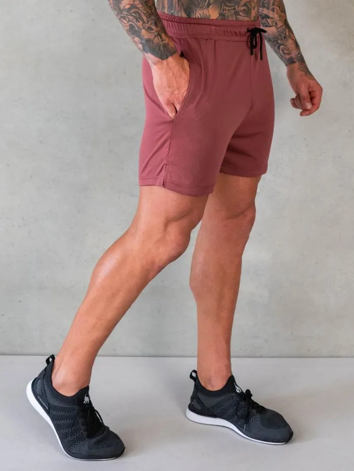 Gym Shorts Mens Ryderwear Octane Mesh Shorts Red Oxide