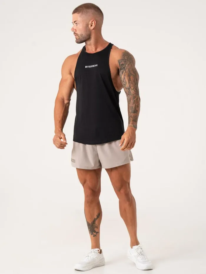 Gym Shorts Mens Ryderwear Pursuit 2 In 1 Training Shorts Taupe