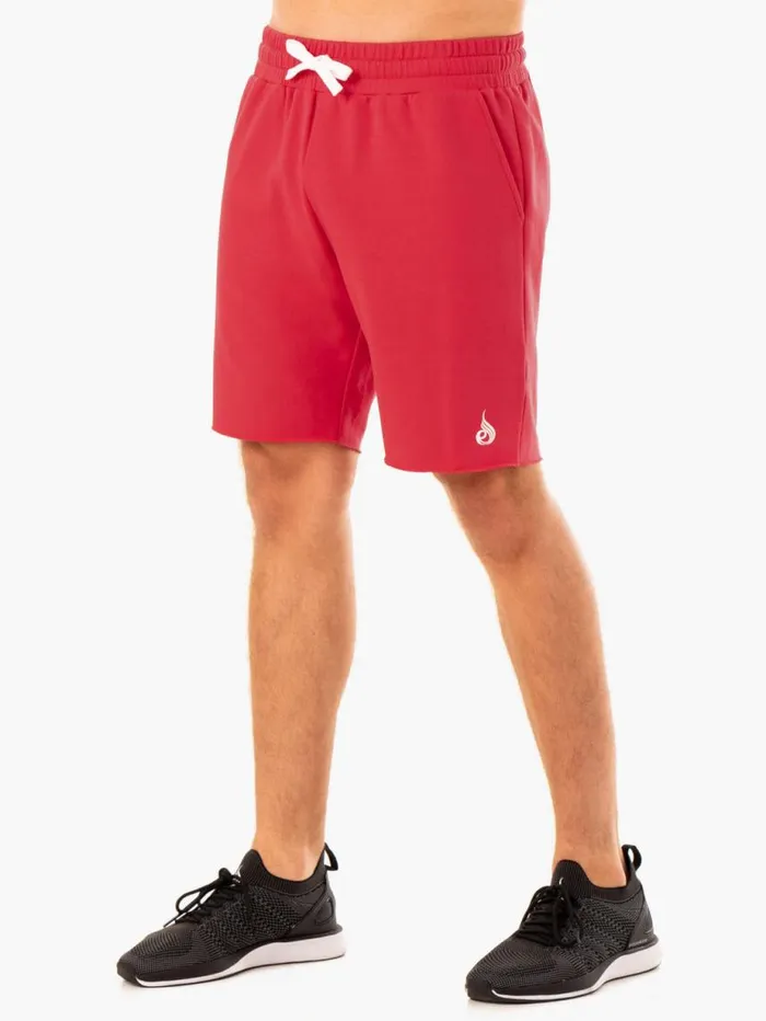 Gym Shorts Mens Ryderwear Recharge Track Gym Short Red